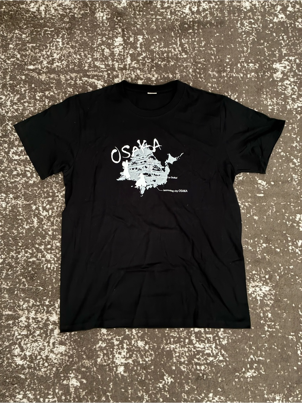 Osaka Graphic Black Men's T‑Shirt